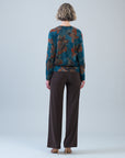 Lightweight Cozy - V-Neck Blouson Sweater - Autumn Foliage