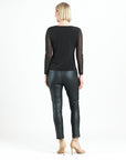 Long Mesh Sleeve Top - Black