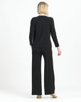 Blouson Overlay Side Tie Detail Top - Safari Patch - Final Sale!