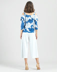 Butter Knit - Open Shoulder Ruffle Top - Mum Sketch