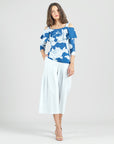 Butter Knit - Open Shoulder Ruffle Top - Mum Sketch