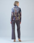 Cozy Knit - Tipped Hem Sweater - Watercolor Garden