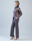 Cozy Knit - Tipped Hem Sweater - Watercolor Garden