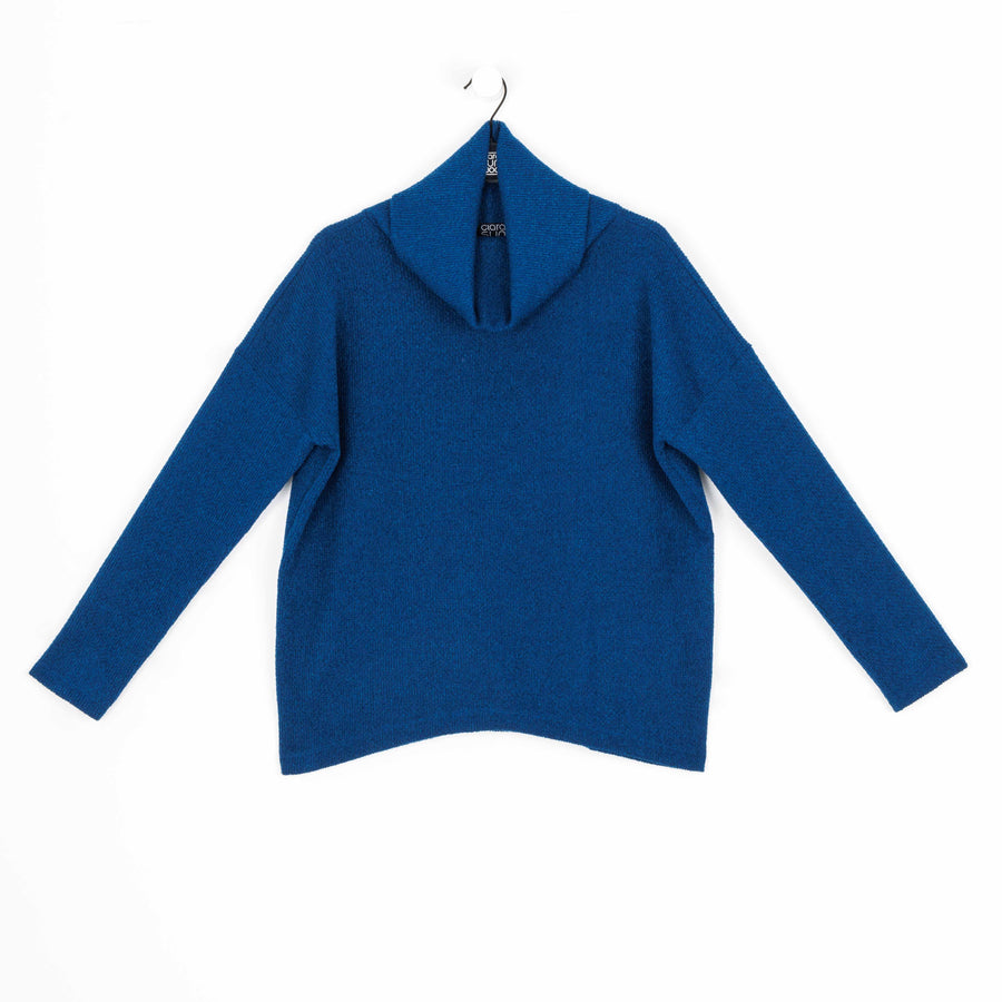 Twill Knit - Tipped Hem Sweater Top - French Blue - Final Sale!