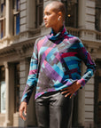 Lightweight Cozy - Tipped Hem Sweater Top - Ribbon Stripe - Final Sale!