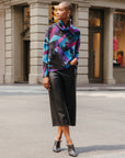 Lightweight Cozy - Tipped Hem Sweater Top - Ribbon Stripe - Final Sale!