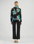Cozy Knit - Textured Tipped Hem Sweater Top - Butterfly Orchid