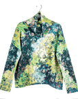 Cozy Texture - Tipped Hem Sweater Top - Floral Patch - Final Sale!