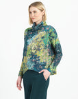 Cozy Texture - Tipped Hem Sweater Top - Floral Patch - Final Sale!