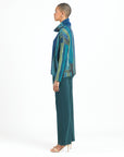 Lightweight Cozy - Tipped Hem Sweater Top - Paint Stroke - Final Sale!