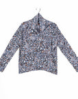 Cozy Texture - Textured Tipped Hem Sweater Top - Floral Puff - Final Sale!