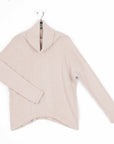 Chunky Ribbed - Tipped Hem Sweater Top - Sand - Final Sale!