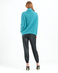 Chunky Ribbed - Tipped Hem Sweater Top - Teal - Final Sale!
