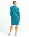 Chunky Ribbed - Tunic Pocket Sweater Dress - Teal - Final Sale!