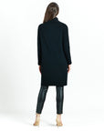 Chunky Ribbed - Tunic Pocket Sweater Dress - Black - Final Sale!