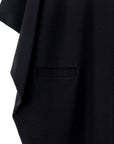Rayon-Ponte Knit - Architectural Tunic Pocket Dress - Black - Final Sale!