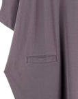 Rayon-Ponte Knit - Architectural Tunic Pocket Dress - Mocha - Final Sale!