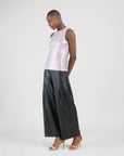 Glitter Foil - Jewel Neck Tank - Pink