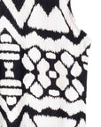 Crinkle Pleat Knit - Modern Jewel Neck Tank - Aztec - Final Sale!