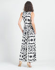 Crinkle Pleat Knit - Modern Jewel Neck Tank - Aztec - Final Sale!