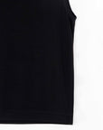 Mock Neck Box Tank - Black