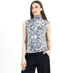 Butter Knit - Mock Neck Box Tank - Python Scale - Final Sale! - Clara Sunwoo