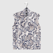 Butter Knit - Mock Neck Box Tank - Python Scale - Final Sale!