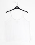 Linen Knit - Side Vent Spaghetti Strap Tank - Ivory - Limited Sizes!