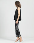 Asymmetrical Tunic Tank - Black