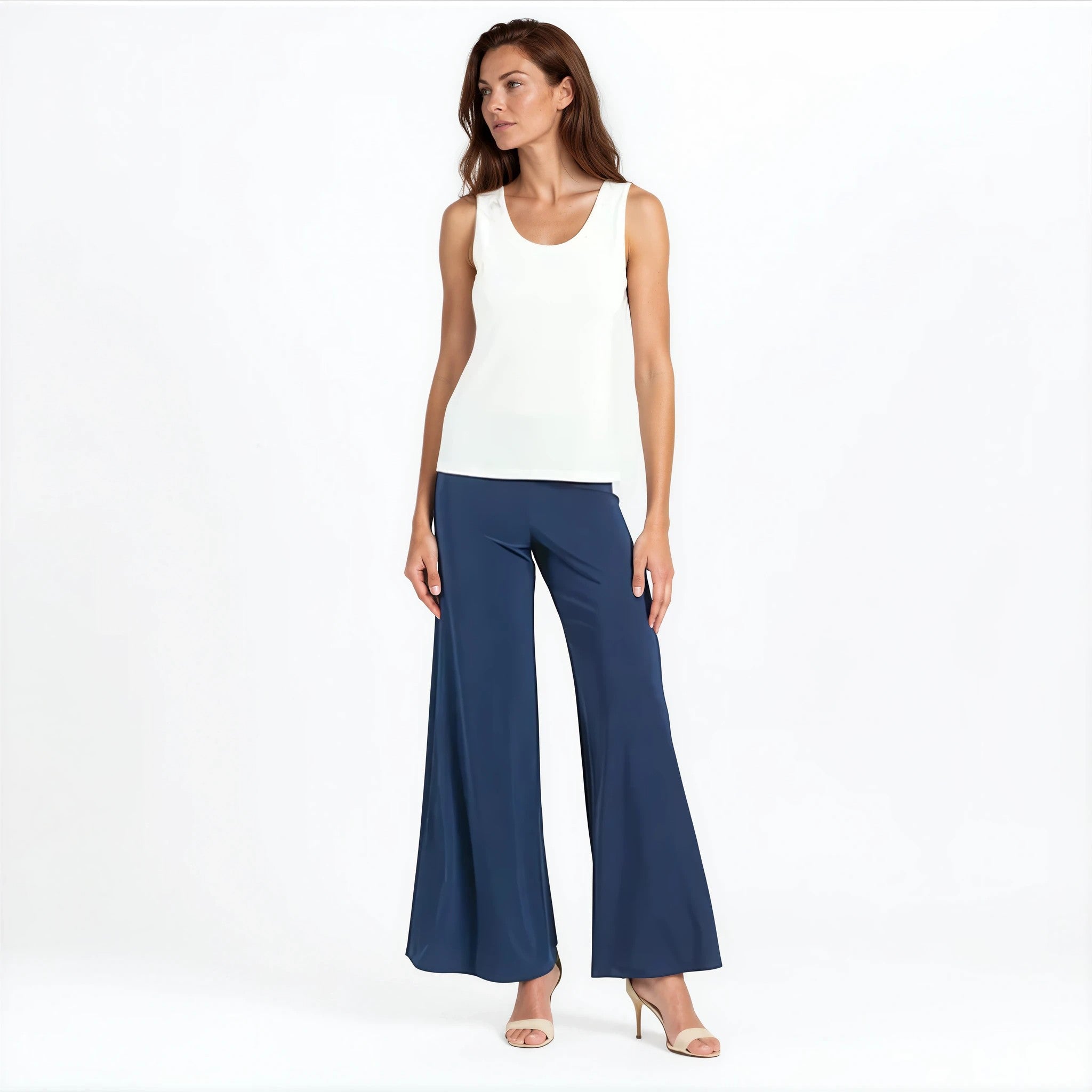 【kyon.01 】AMERI CLARA SATIN TANK TOP CLARA SATIN TANK TOP