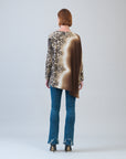 Cozy Knit - Poncho Sleeve Sweater Tunic - Animal Ombré - Final Sale!