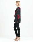 Side Vent Kerchief Hem Tunic - Polka Poppy - Final Sale!