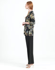 Side Vent Kerchief Hem Tunic - Leaf Colorburst - Final Sale!