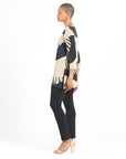 Side Vent Kerchief Hem Tunic - Safari Patch - Final Sale!