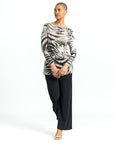 Side Twist Tunic - Striped Zebra - Final Sale!