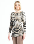 Side Twist Tunic - Striped Zebra - Final Sale!