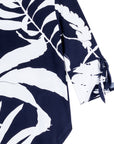 Tie Cuff Curved Hem Tunic - Abstract Branch - Final Sale