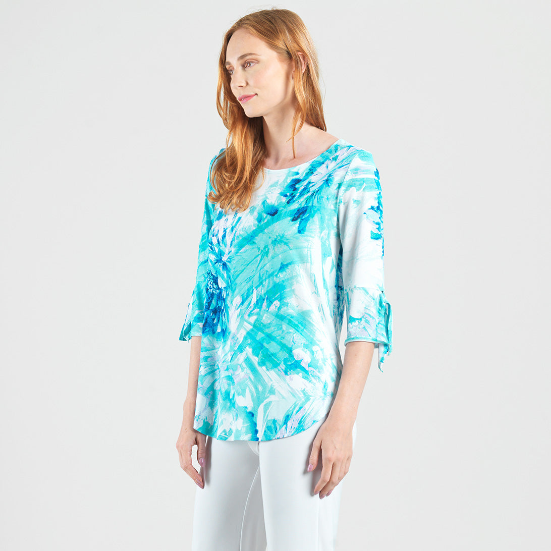 トップス jacquard flare cami tunic (blue flower) トップス jacquard flare cami tunic (blue flower) JACQUARD