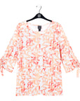 Pull-Tie Cuff Tunic - Damask Motif - Limited Sizes!