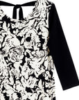 Back Tie Side Vent Tunic - Abstract Rose - Final Sale