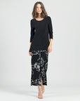 Back Tie Side Vent Tunic - Black - Limited Sizes!