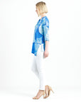 Asymmetrical Reverse Hi-Low Tunic - Water Splash - Final Sale!
