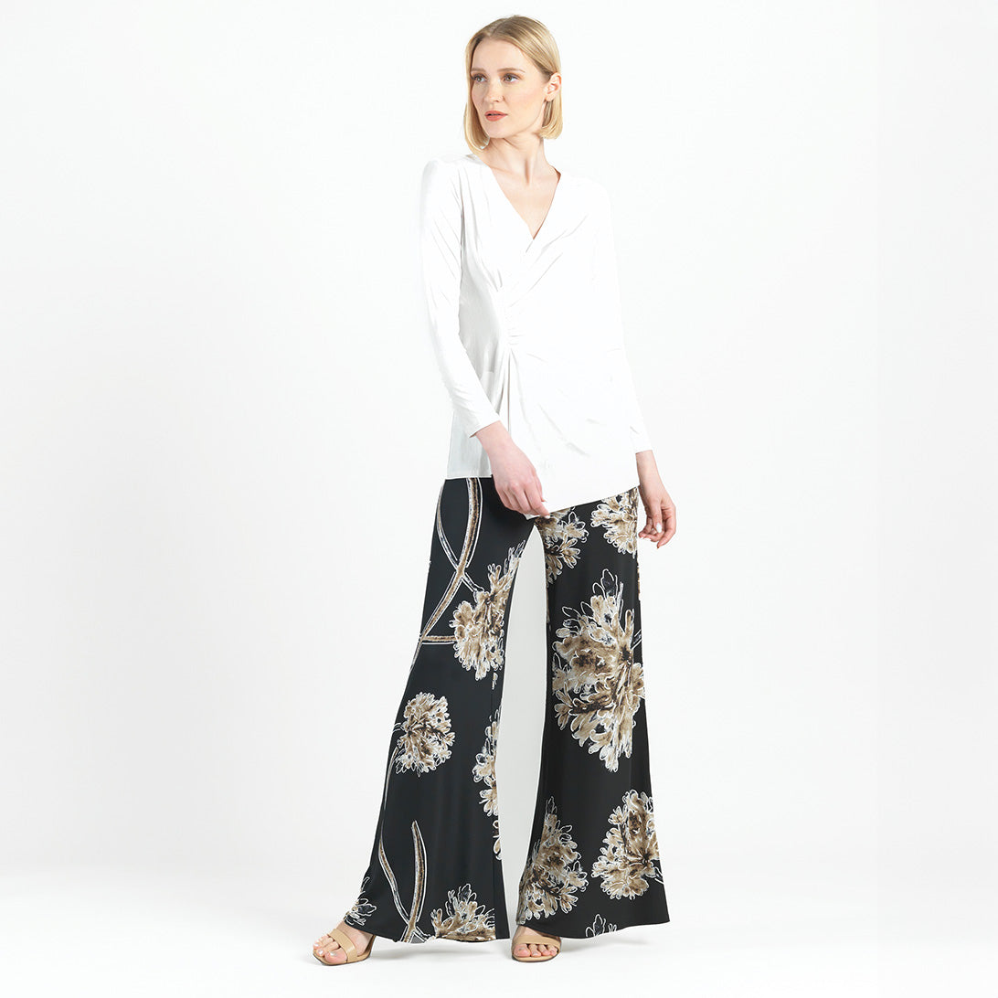 Gathered Side Tunic - White Gathered Side Tunic - White