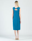 Modal Cotton - Reversible Cut Out Midi Dress - Teal - Final Sale!