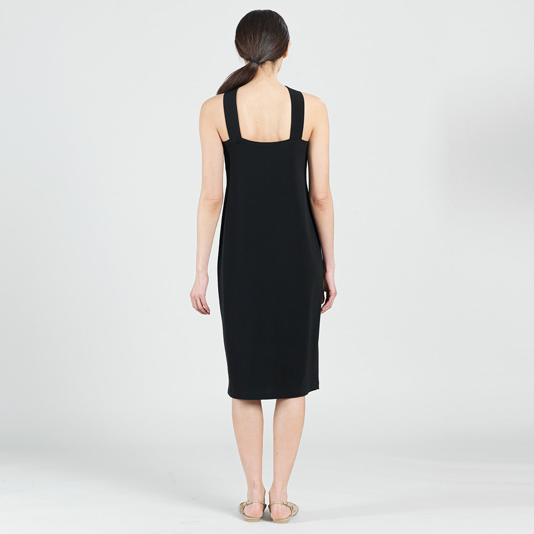 Womens Grecian Halter Midi Dress Black XL Womens Grecian Halter Midi Dress Black XL