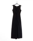 Center Slit Maxi Dress - Black - Final Sale!