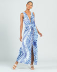 Center Slit Maxi Dress - Acid Wash - Final Sale!