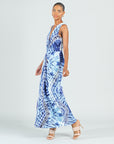 Center Slit Maxi Dress - Acid Wash - Final Sale!