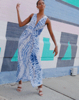 Center Slit Maxi Dress - Acid Wash - Final Sale!