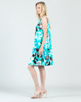 Jewel Neck Swing Dress - Floral Petal - Final Sale!